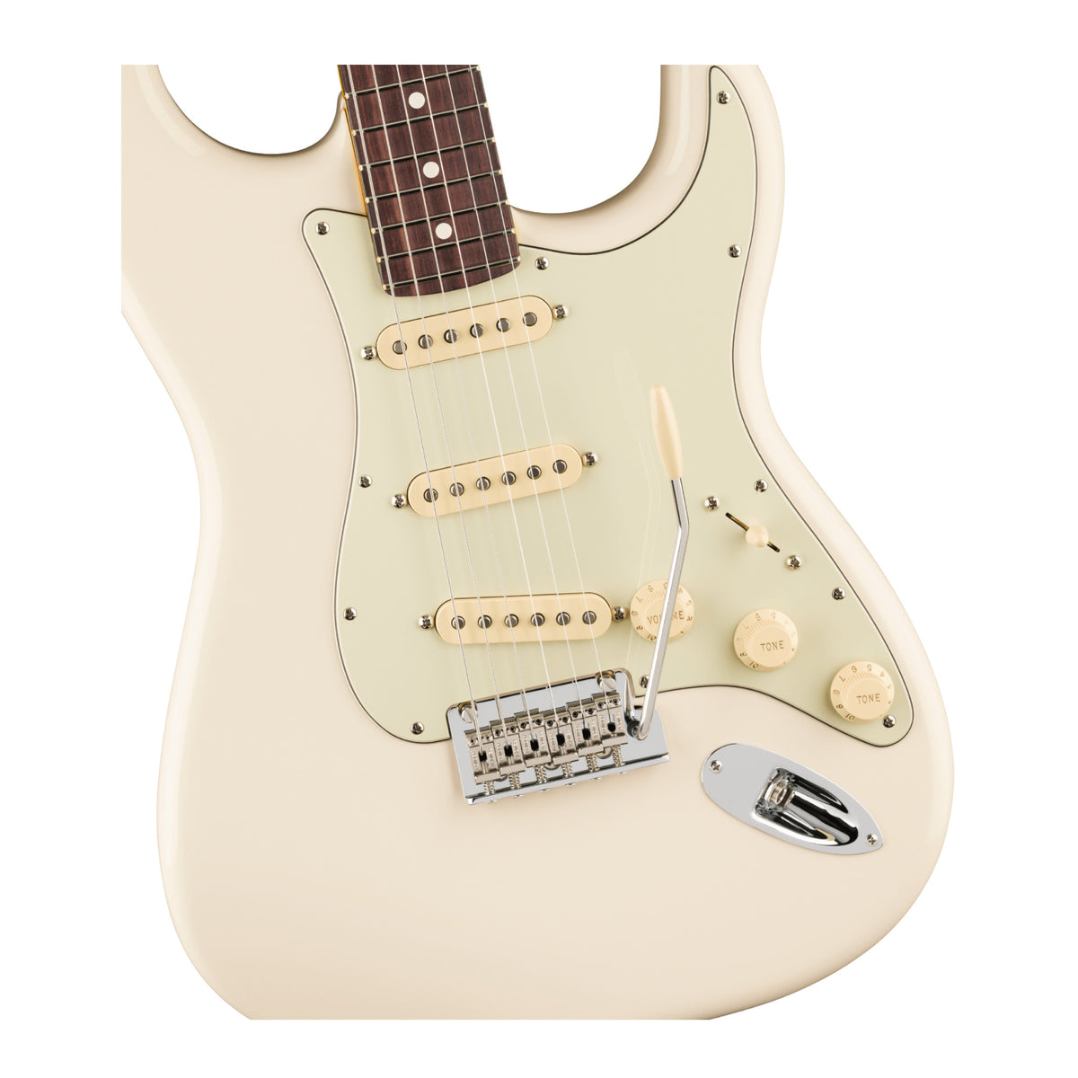 Fender American Professional Stratocaster Electric Guitar with Rosewood Fingerboard (Olympic White)