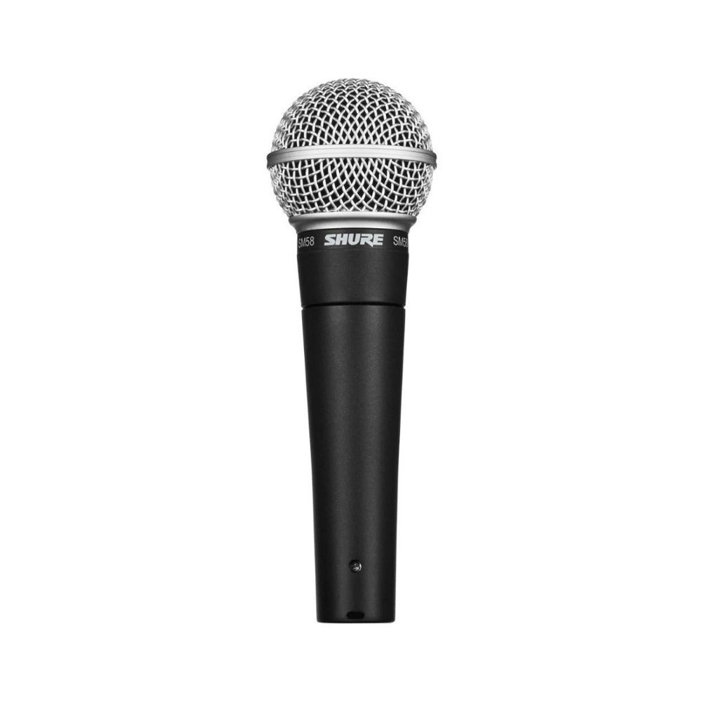 Shure SM58 Cardioid Dynamic Vocal Microphone Bundle with Boom Microphone Stand