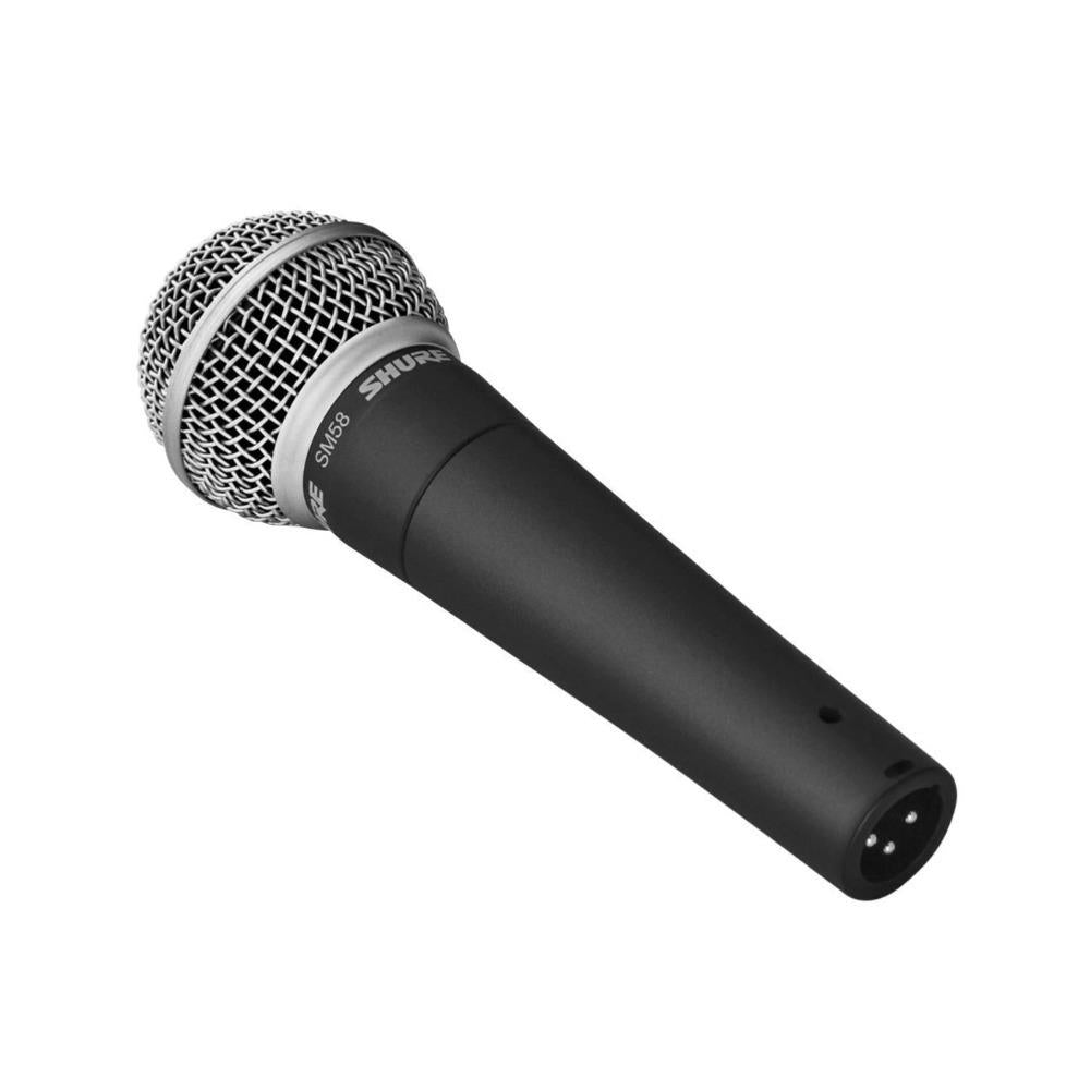 Shure SM58 Cardioid Dynamic Vocal Microphone Bundle with Boom Microphone Stand
