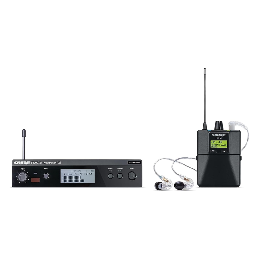 Shure P3TRA215CL PSM300 Wireless In-Ear Monitor System with SE215-CL Earphones