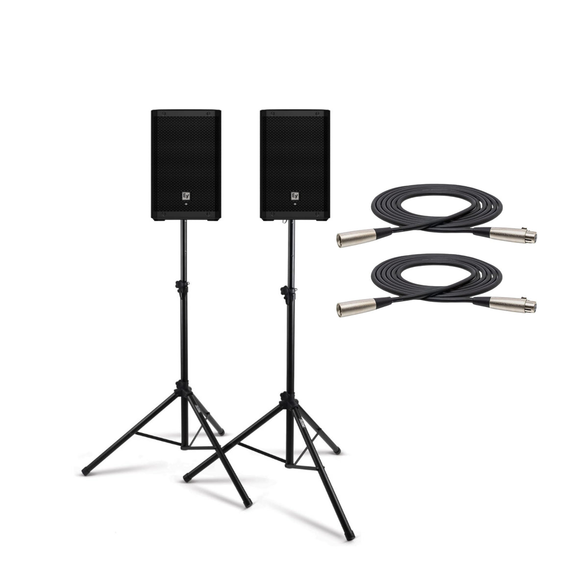 Electro Voice ZLX 12P G2 12 Inch 2 Way Powered 2 Pack Loudspeaker Bundle (Open Box)