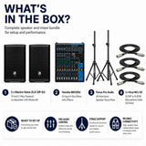 Electro Voice ZLX 12P G2 12 Inch 2 Way 2 Pack Powered Loudspeaker Bundle (Open Box)