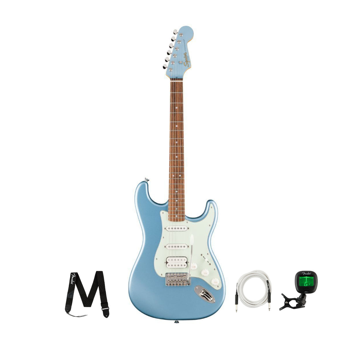 Fender Squier Limited Edition Classic Vibe '60s Guitar (Ice Blue Metallic) Bundle