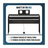 Yamaha P45B 88-Key Black Digital Piano with GHS Keyboard, 64-Note Polyphony, and L85 Piano Stand