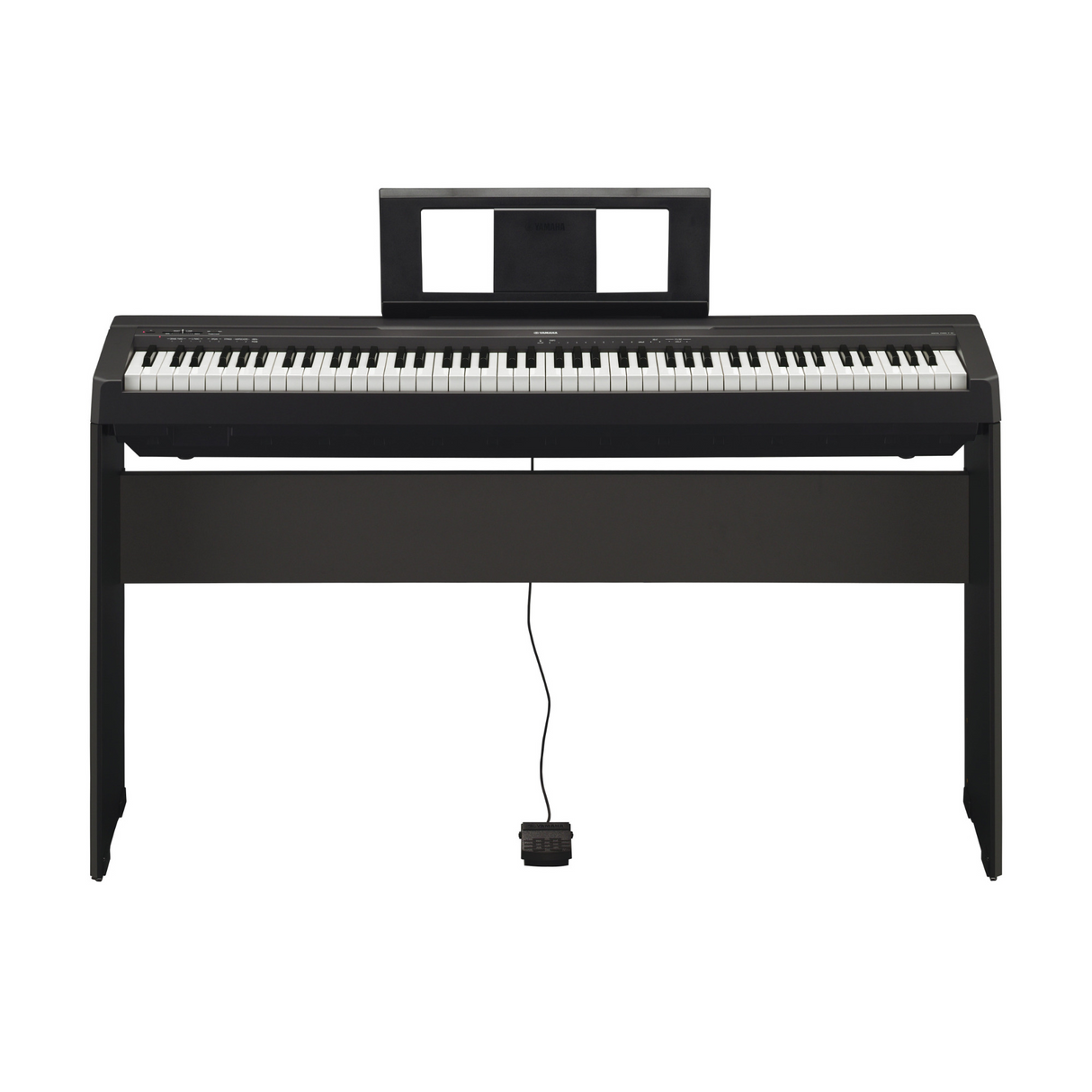 Yamaha P45B 88-Key Black Digital Piano with GHS Keyboard, 64-Note Polyphony, and L85 Piano Stand