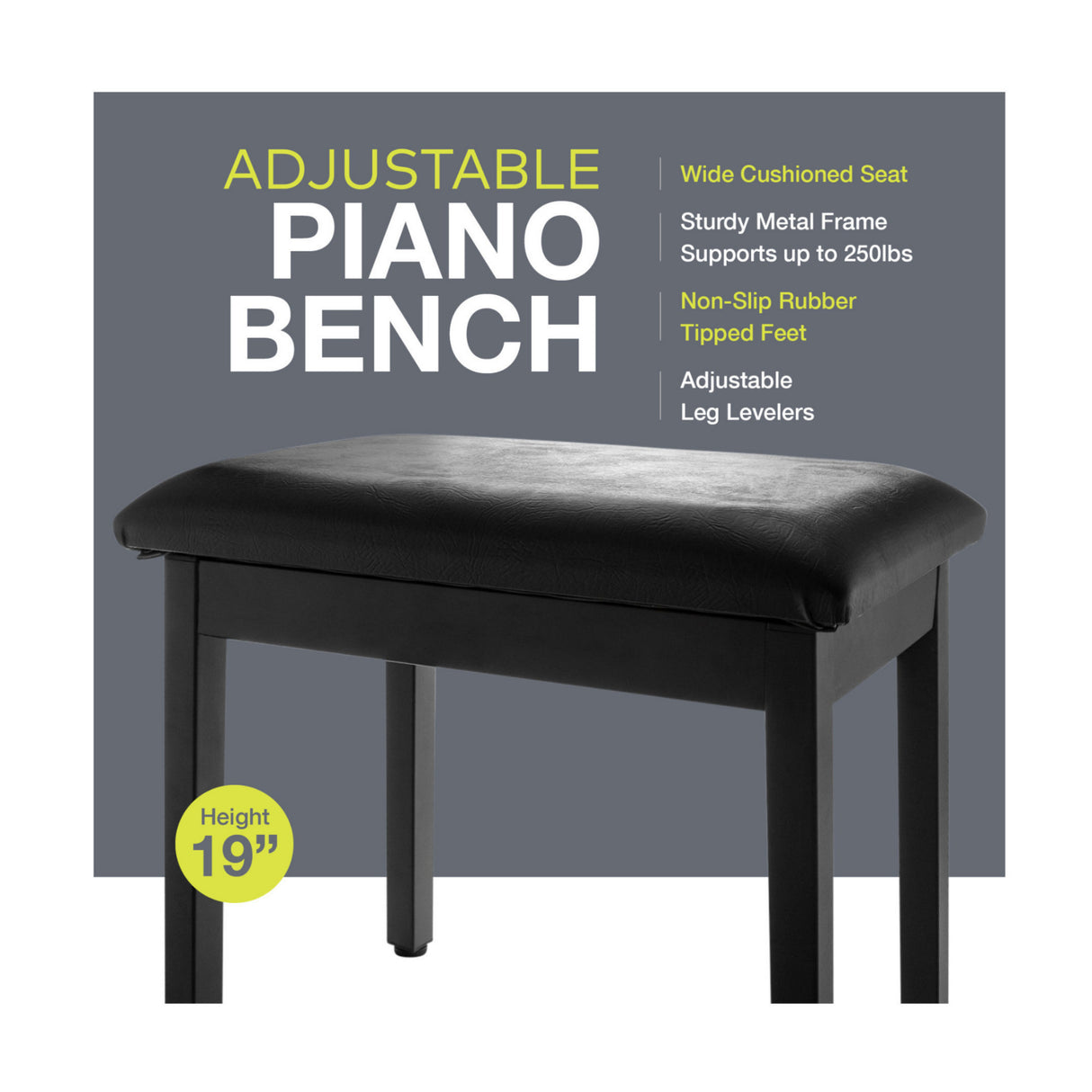 Yamaha P45B 88-Key Black Digital Piano Bundle with L85 Stand, Piano Bench, and Sustain Pedal