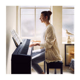 Yamaha P45B 88-Key Black Digital Piano Bundle with L85 Stand, Piano Bench, and Sustain Pedal