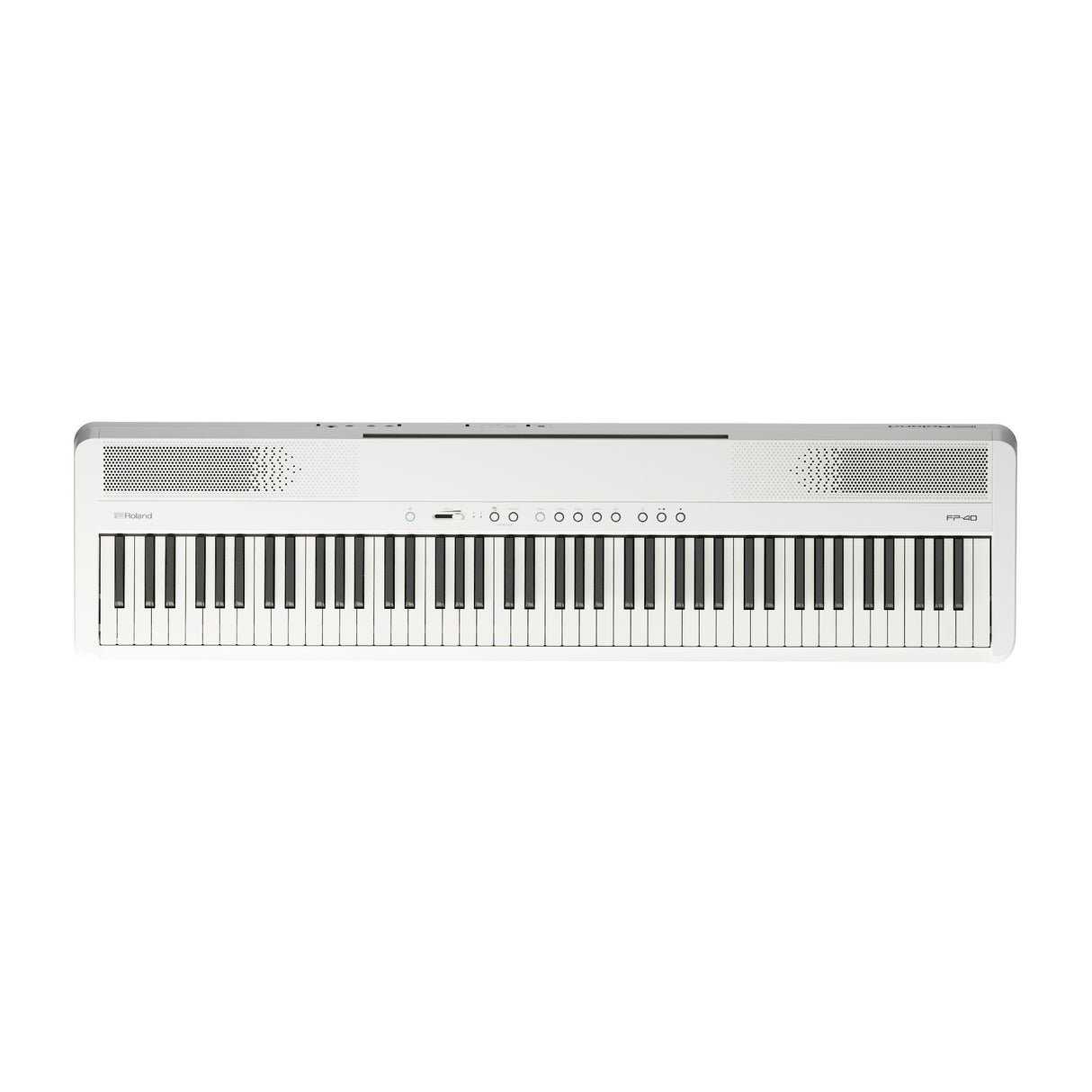 Roland FP-40 88-Key White Digital Piano Bundle with KSF-40 White Piano Stand