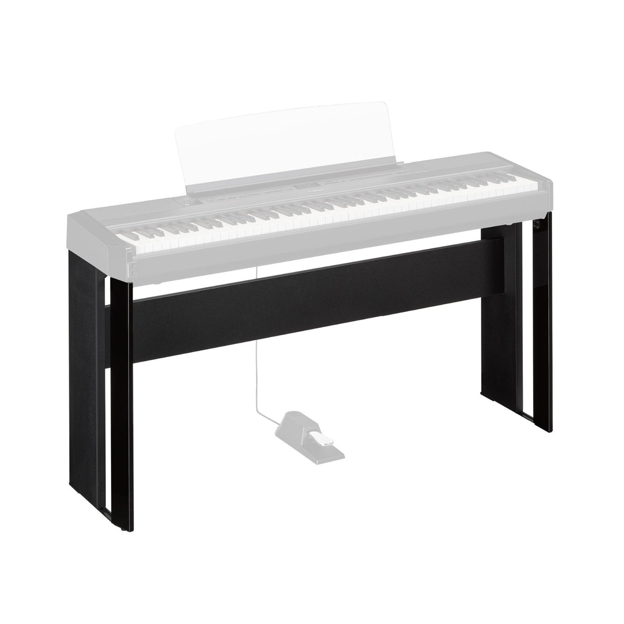 Yamaha L-515B Digital Piano Wooden Furniture Stand for P-515 and P-525 Digital Piano Series (Black)