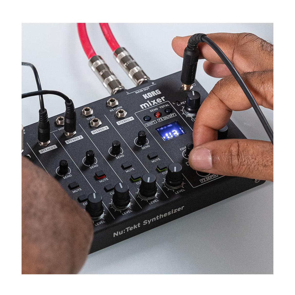 Korg Nu:Tekt NTS-4 Compact 6-Channel Performance Mixer with Modular Connectivity and Effects