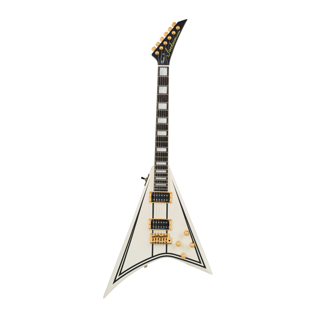 Jackson Randy Rhoads CD1 Electric Guitar (Vintage White with Black Pinstripes)