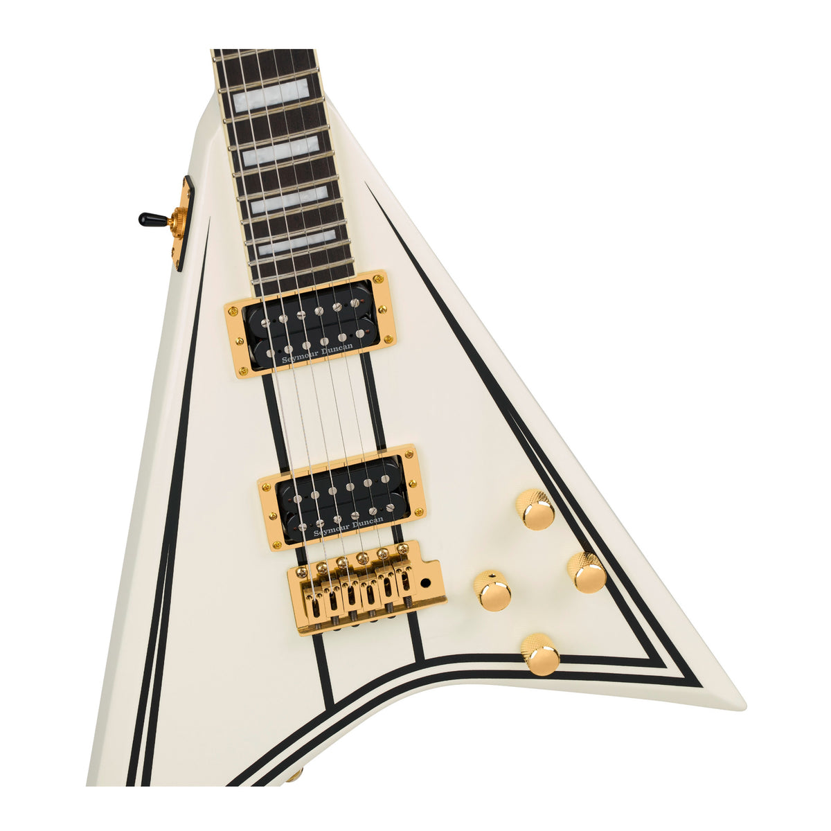 Jackson Randy Rhoads CD1 Electric Guitar (Vintage White with Black Pinstripes)