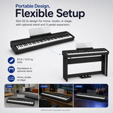 Roland FP-90X Portable Digital Piano with Pedal and Stand Bundle (Black)