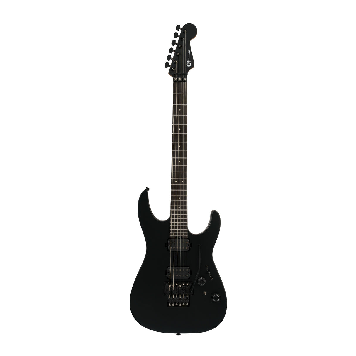 Charvel Pro-Mod Plus Dinky DK24 HH FR EB Electric Guitar, 24 Fret (Satin Black)