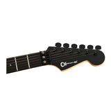 Charvel Pro-Mod Plus Dinky DK24 HH FR EB Electric Guitar, 24 Fret (Satin Black)