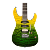 Charvel Pro-Mod Plus Dinky DK24 HSS 2PT QM Electric Guitar (Zombie Fade)