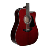 Takamine GD-30CE-12 12-String Acoustic-Electric Guitar (Wine Red)