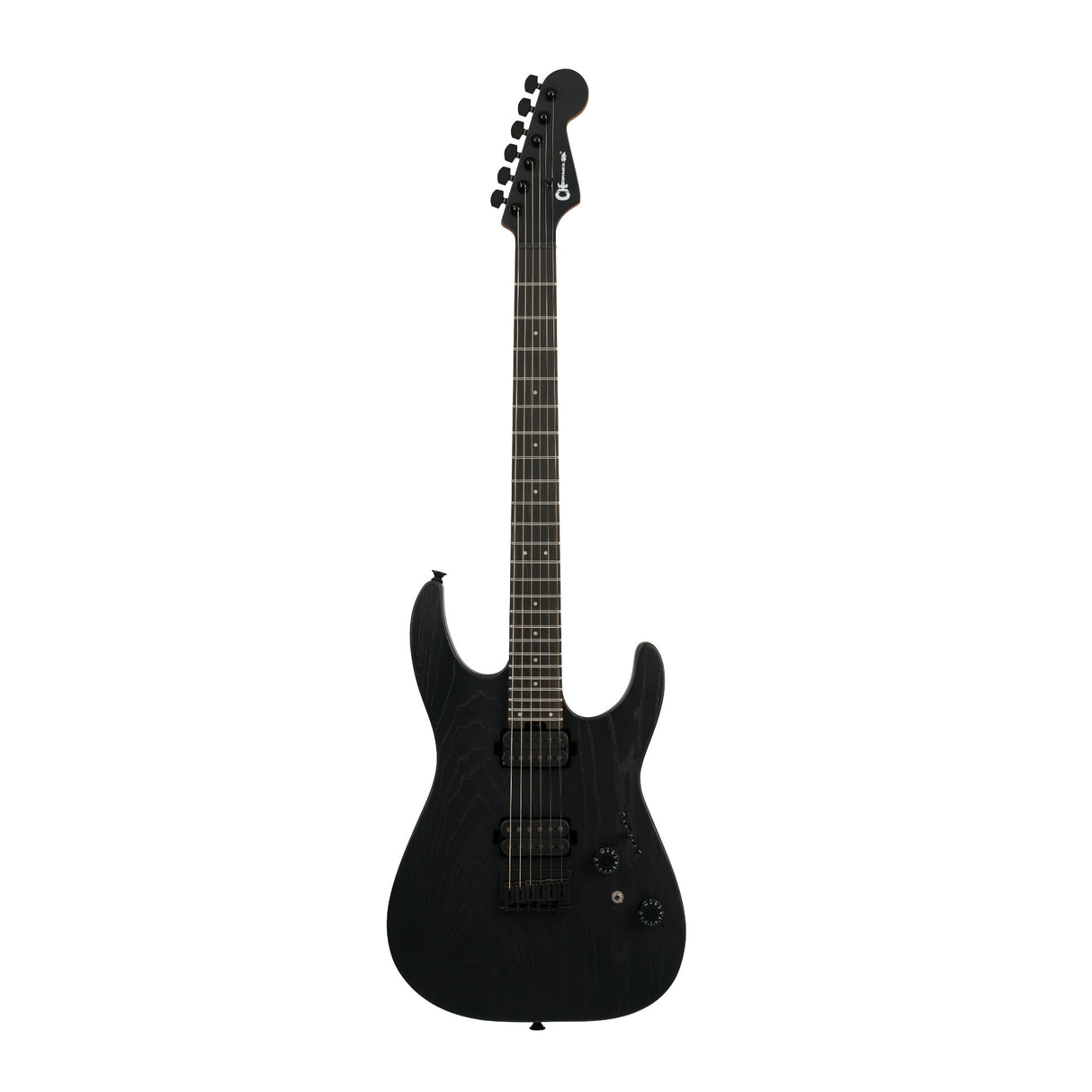 Charvel Pro-Mod Plus Dinky DK24 HH HT EB Electric Guitar with Ebony Fingerboard (Black Ash)