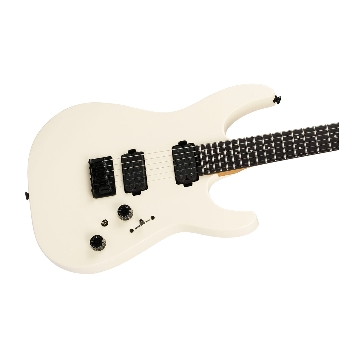 Charvel Pro-Mod Plus Dinky DK24 HH HT EB Electric Guitar with Ebony Fingerboard (Crème White)