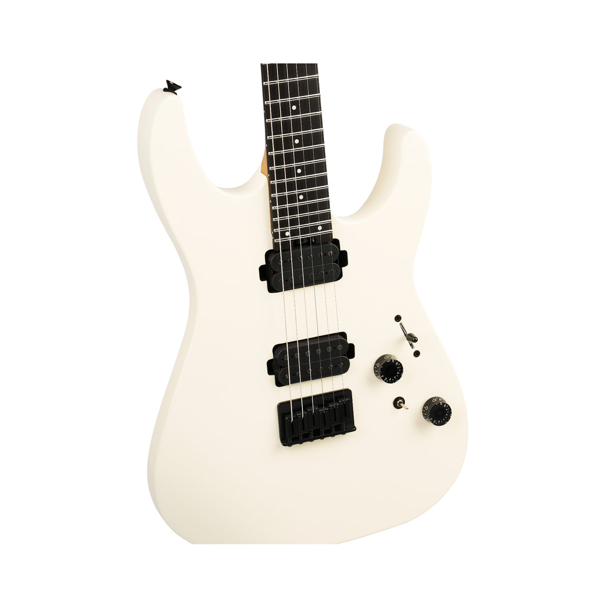 Charvel Pro-Mod Plus Dinky DK24 HH HT EB Electric Guitar with Ebony Fingerboard (Crème White)