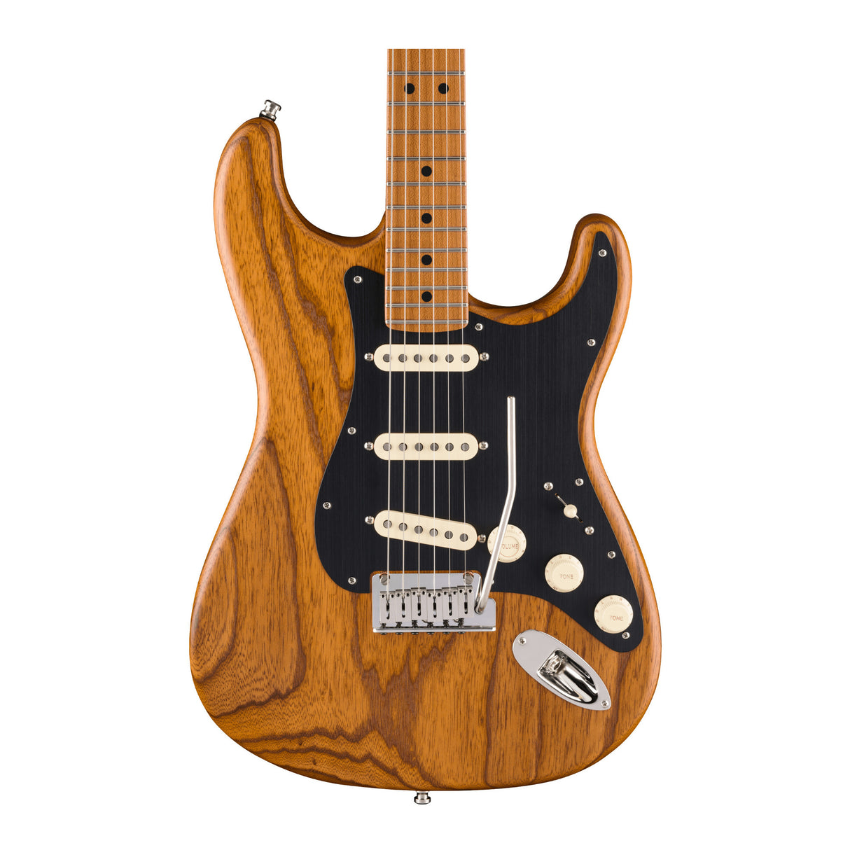 Fender American Ultra II Stratocaster Electric Guitar, Roasted Maple (Natural)