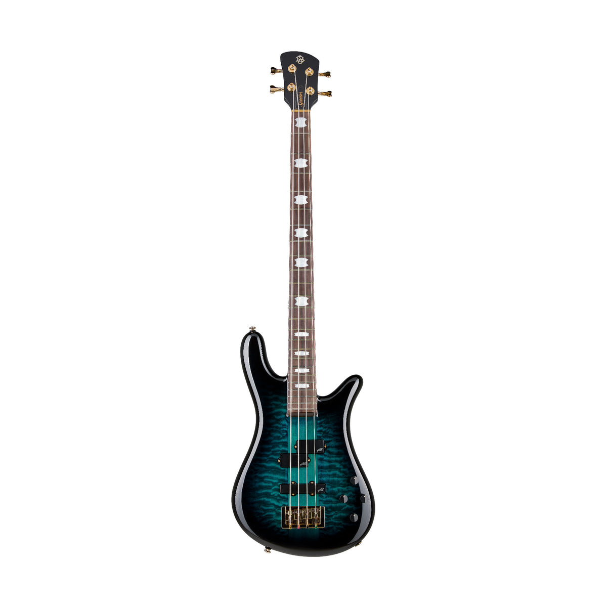 Spector ICON NS-2 Neck Through 4-String Electric Bass Guitar (Black and Blue)
