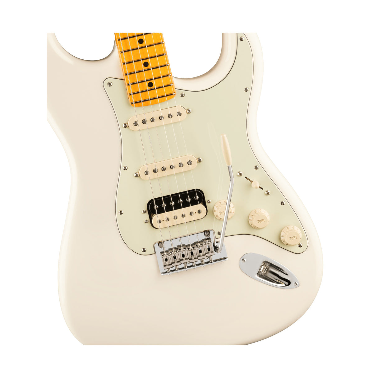 Fender American Professional Stratocaster HSS 6-String Electric Guitar (Olympic White)