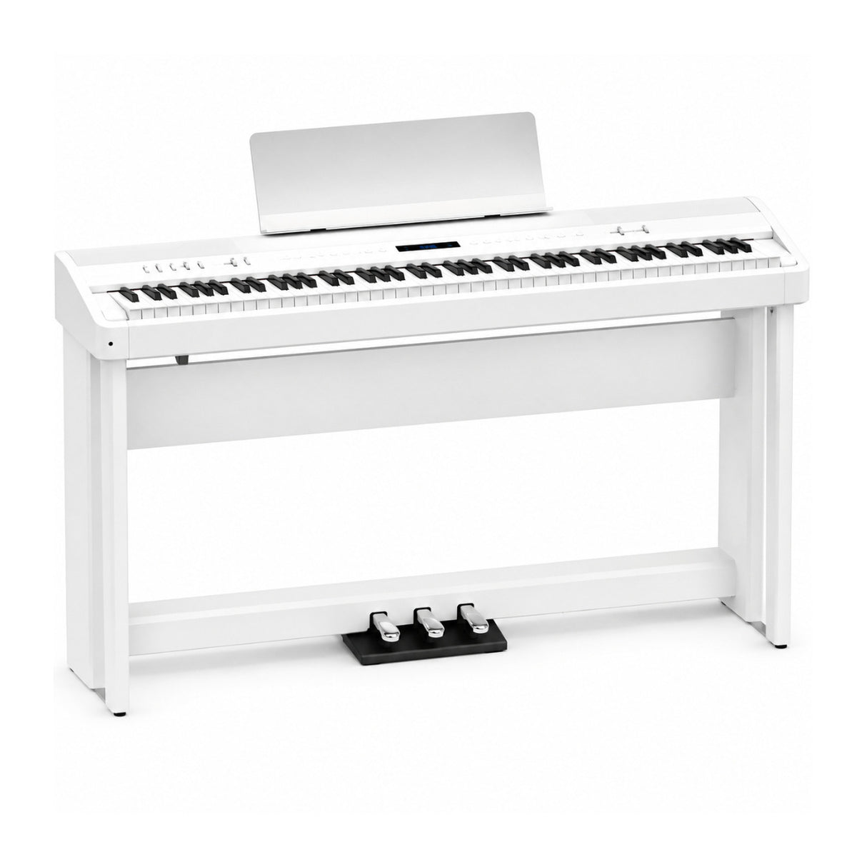 Roland FP-90X Portable Digital Piano with Stand and Pedal Unit Bundle (White)