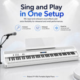 Roland FP-90X Portable Digital Piano with Stand and Pedal Unit Bundle (White)