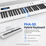 Roland FP-90X Portable Digital Piano with Stand and Pedal Unit Bundle (White)