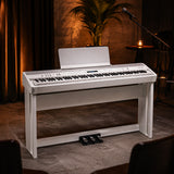 Roland FP-90X Portable Digital Piano with Stand and Pedal Unit Bundle (White)