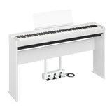 Yamaha P-225 88-Key Portable Digital Piano with Stand and Pedal Unit (White)