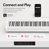 Yamaha P-225 88-Key Portable Digital Piano with Stand and Pedal Unit (White)