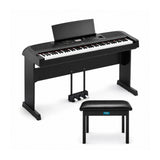 Yamaha DGX670 88-Key Portable Grand Piano Bundle with Stand, Bench, and Pedal (Black)