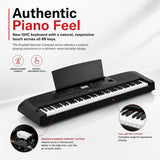 Yamaha DGX670 88-Key Portable Grand Piano Bundle with Stand and Pedal (Black)