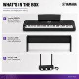 Yamaha DGX670 88-Key Portable Grand Piano Bundle with Stand and Pedal (Black)