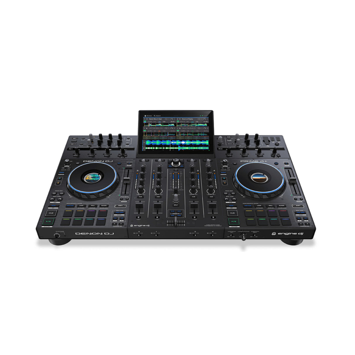 Denon DJ PRIME 4+ 4-Channel Standalone DJ System with Built-in FX, Lighting Output, and Stems