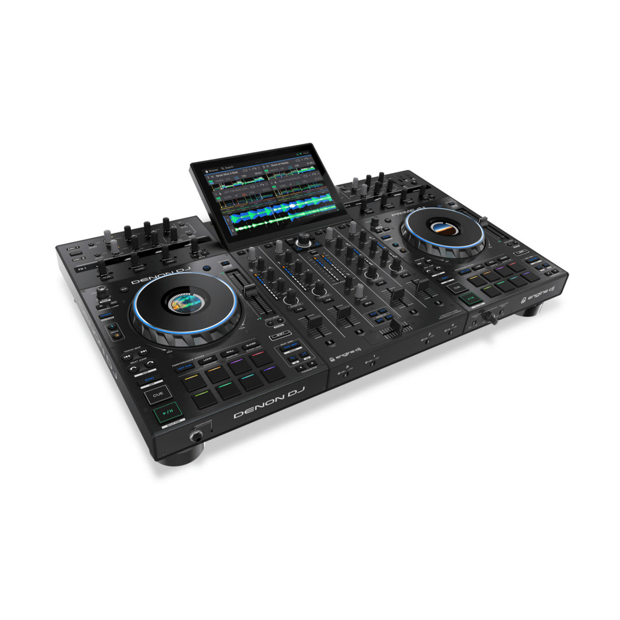 Denon DJ PRIME 4+ 4-Channel Standalone DJ System with Built-in FX, Lighting Output, and Stems