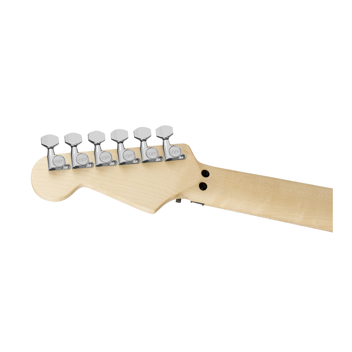 EVH Striped Series Shapes 6-String Electric Guitar with Maple Fingerboard (White and Black)