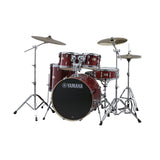 Yamaha SBP2F50CR Stage Custom Birch 5-Piece Drum Shells Set with 22-inch Bass Drum (Cranberry Red)