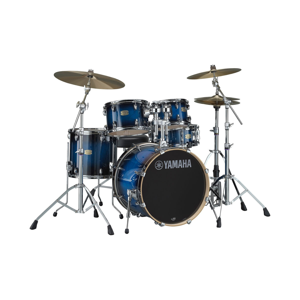 Yamaha SBP2F50DUS Stage Custom Birch 5-Piece Drum Shells with 22-inch Bass Drum (Deep Blue Sunburst)