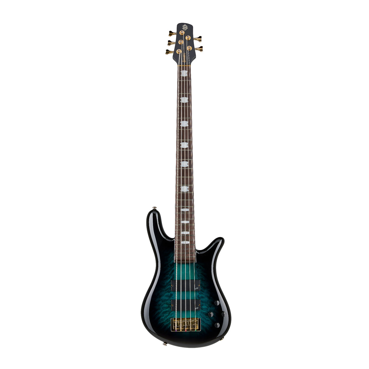 Spector ICON NS-5 Neck Through 5-String Electric Bass Guitar (Black and Blue)