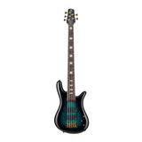 Spector ICON NS-5 Neck Through 5-String Electric Bass Guitar (Black and Blue)