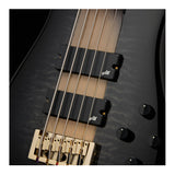 Spector ICON NS-5 Neck Through 5-String Electric Bass Guitar (Black and Blue)