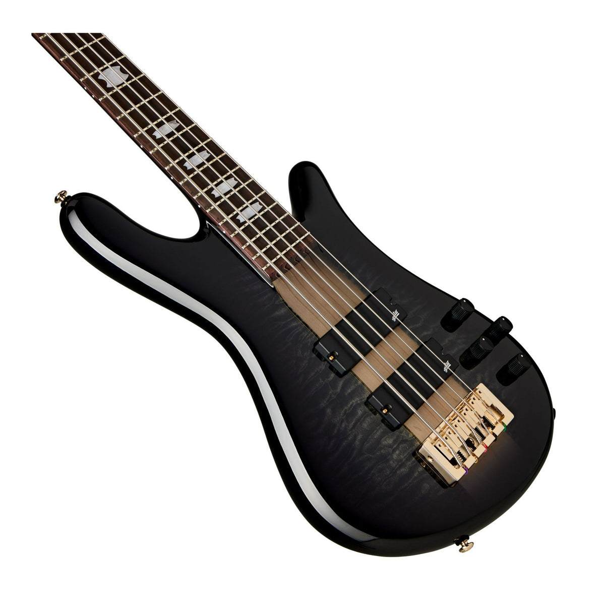 Spector ICON NS-5 Neck Through 5-String Electric Bass Guitar (Black Stain)