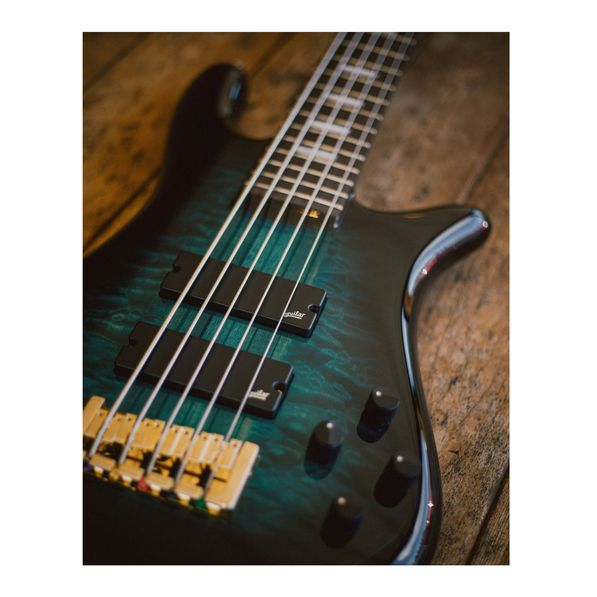 Spector ICON NS-5 Neck Through 5-String Electric Bass Guitar (Black Stain)