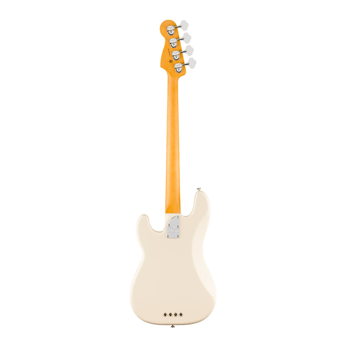 Fender American Professional Precision 4-String Bass Guitar with Maple Fingerboard (Olympic White)