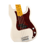 Fender American Professional Precision 4-String Bass Guitar with Maple Fingerboard (Olympic White)