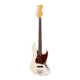 Fender American Professional Jazz 4-String Bass Guitar with Rosewood Fingerboard (Olympic White)