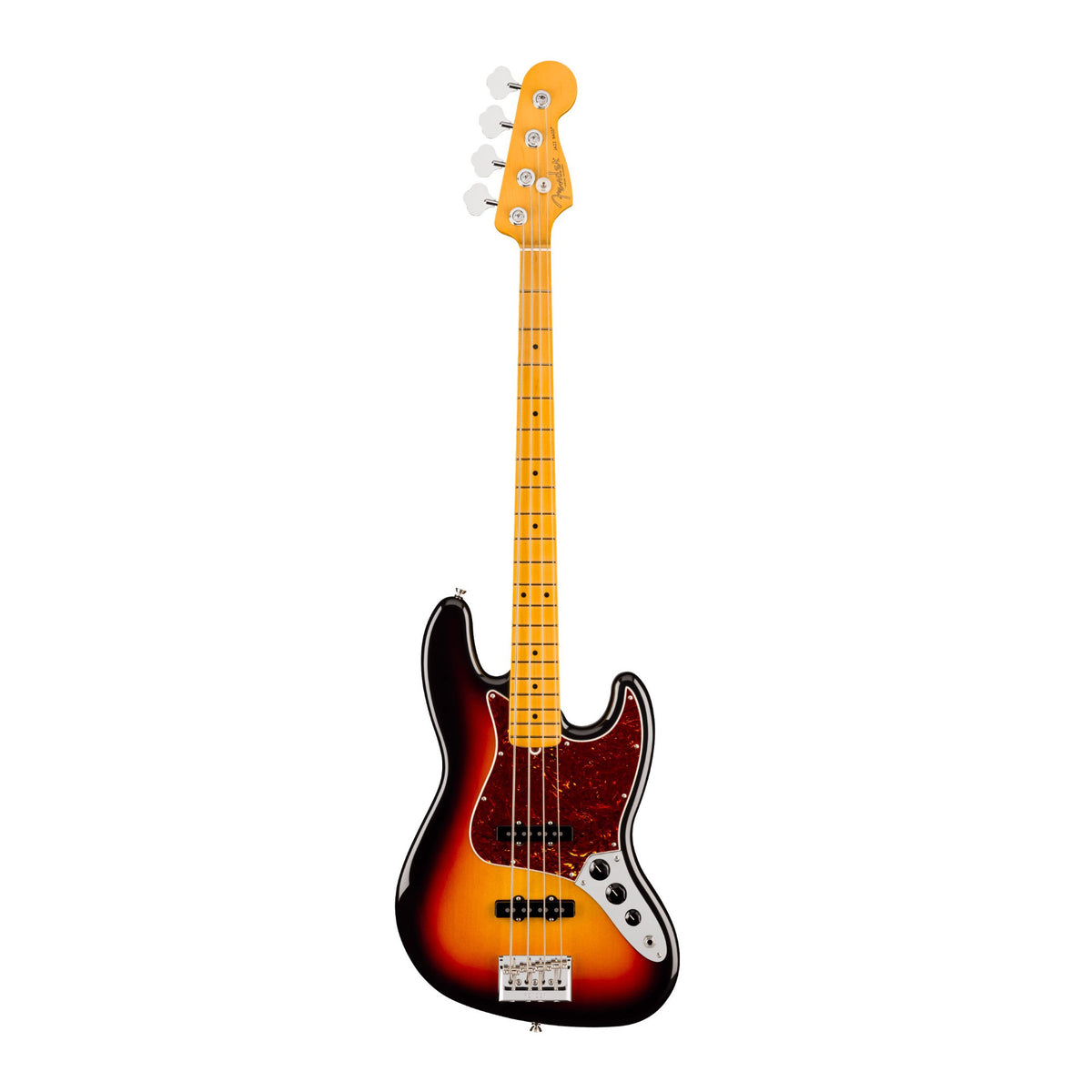 Fender American Professional Jazz 4-String Bass Guitar with Maple Fingerboard (3-Color Sunburst)